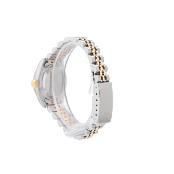 Rolex Ladies Datejust 26mm Champagne Diamond NS Dial Fluted Jubilee Band 69173 main image 6